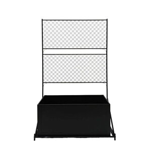 ガーデンラック 屋外 プランター付きフェンス フラワーラック プランターラック キャスター付き 植物用 盆栽用 スチールラック フラワースタンド 植木鉢ラック 観葉植物棚 園芸ラック 花台