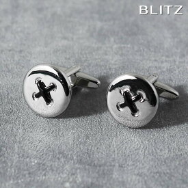 【BLITZ】 カフス カフスボタン オシャレ シャツ シルバー ボタン 黒糸 メンズ カフリンクス CUFFS CUFFLINKS スーツ おしゃれ 紳士 シンプル ビジネス 仕事 結婚式 就活 人気 ギフト プレゼント 30代 40代 50代 60代 入学式 父の日 [M便 1/30]