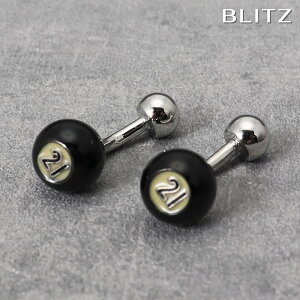 BLITZ カフス カフスボタン スウィヴル式(可動留め具タイプ) シルバー ビリヤードのボール メンズ カフリンクス CUFFS CUFFLINKS スーツ おしゃれ 紳士 [ シンプル ビジネス 仕事 結婚式 就活 人気