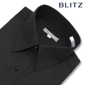 【3枚以上購入で1000円OFFクーポン！】 【BLITZ】 ワイシャツ 長袖 メンズ ブラック レギュラーカラー Yシャツ シャツ ドレスシャツ デザイン 大人 メンズ 長袖ワイシャツ 結婚式 ビジネス 大きめ ゆったり おしゃれ かっこいい 襟高 卒業式