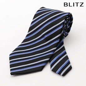 【BLITZ】 ネクタイ ウォッシャブル 洗える ネイビー ホワイト ブルー メンズ ワイシャツ スーツ おしゃれ 紳士 シンプル ビジネス 仕事 結婚式 就活 人気 ギフト プレゼント 30代 40代 50代 60代 卒業式 [M便 1/5]