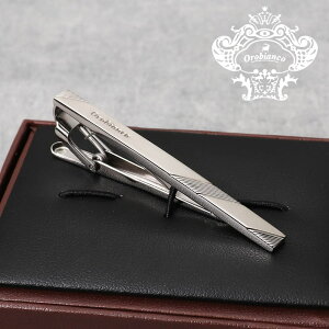 Orobianco オロビアンコ ネクタイピン レギュラー シルバー メンズ タイバー タイピン ネクタイ スーツ おしゃれ [ シンプル ビジネス 仕事 結婚式 就活 人気 ギフト 名入れ 20代 30代 40代 50代 60