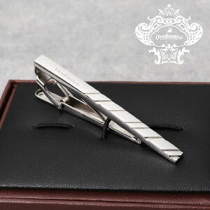 Orobianco オロビアンコ ネクタイピン レギュラー シルバー メンズ タイバー タイピン ネクタイ スーツ おしゃれ [ シンプル ビジネス 仕事 結婚式 就活 人気 ギフト 名入れ 20代 30代 40代 50代 60