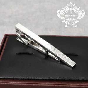 Orobianco オロビアンコ ネクタイピン レギュラー シルバー メンズ タイバー タイピン ネクタイ スーツ おしゃれ [ シンプル ビジネス 仕事 結婚式 就活 人気 ギフト 名入れ 20代 30代 40代 50代 60