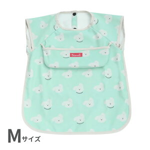 お食事エプロン 子供用 防水 袖なし 半袖 かわいい やわらかい 食事用エプロン スモック 洗える 名前タグ付 食べこぼし ポケット付 ロング 離乳食 食事用 男の子 女の子 子ども ベビー 赤ち