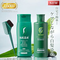 【リニューアル！】利尻ヘアカラートリートメント 200g ＆ 利尻カラーシャンプー 200ml セット / ヘアカ…