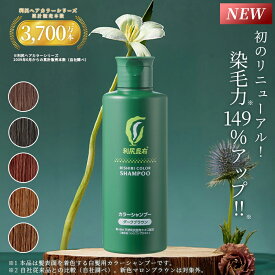 【リニューアル！】白髪用 利尻カラーシャンプー 200ml / ヘアカラー 利尻昆布 白髪染め シャンプー 白髪染め 無添加 植物由来 カラーリング 低刺激 敏感肌 ノンシリコーン 頭皮に優しい ダメージ補修 臭わない 全体染め ヘアマニキュア 正規品