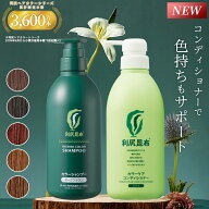 【リニューアル！】白髪用 利尻カラーシャンプー＆カラーケアコンディショナー お徳用2本セット 組み合わ…