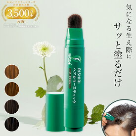 白髪用 利尻ヘアカラースティック 20g 気になる生え際にサッと塗るだけ 筆ペンタイプ / ヘアカラー 白髪染め 無添加 植物由来 カラーリング 頭皮に優しい 低刺激 敏感肌 ノンシリコン 白髪隠し ブラウン ブラック 正規品