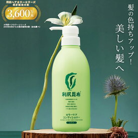 白髪用 利尻カラーケア コンディショナー お徳用500mlサイズ / ノンシリコーン ノンジアミン 無添加 天然由来 利尻昆布 ヘアカラー 白髪染め 部分染め 全体染め 白髪カバー 色落ち 防止 ヘアケア 白髪 髪 男性用 女性用 簡単 サスティ
