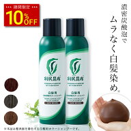 【スーパーSALE限定 10%OFF】利尻炭酸カラーシャンプー 180g×2本セット ムラなく染まる 濃密泡 / ヘアカ…
