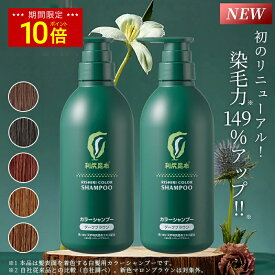 【今だけ P10倍】【リニューアル！】白髪用 利尻カラーシャンプー お徳用500ml×2本セット / ヘアカラー 利尻昆布 白髪染め シャンプー ノンシリコン ノンジアミン 無添加 部分染め 全体染め 白髪カバー 色落ち 防止 白髪 髪 男性用 女性用 簡単 楽天ランキング1位