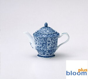 【花凛】【美濃焼】染付更紗ポット茶器揃【染付,藍,茶器セット】【bloom-plus】