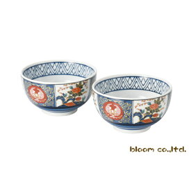 美濃焼 錦彩古伊万里並丼12.5x7cm 丼 どんぶり 使いやすい 風花 花凛 ブルーム