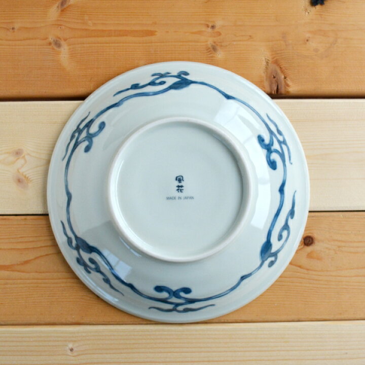 楽天市場】美濃焼 染錦古伊万里 深皿 20.5cm 和食器 深皿 カレー 