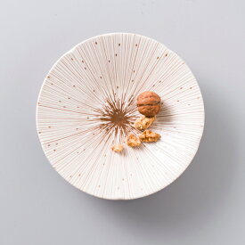 美濃焼 単売 ギフト対象外千段十草 深皿 22cm 7寸深皿 ベージュ 径22x高4.5cm線段 十草 とくさ 大皿 カレー皿 一品 ベージュ 美濃焼 食器 和食器 おしゃれ シンプル 人気 風花 花凛 ブルーム