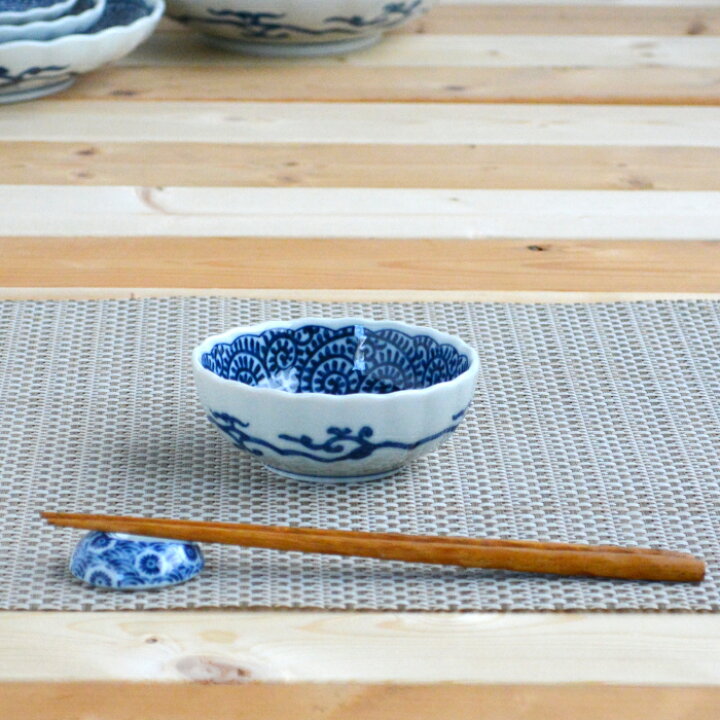 楽天市場】美濃焼 和食器 染付たこ唐草 小鉢 10．5cm風花 花凛 