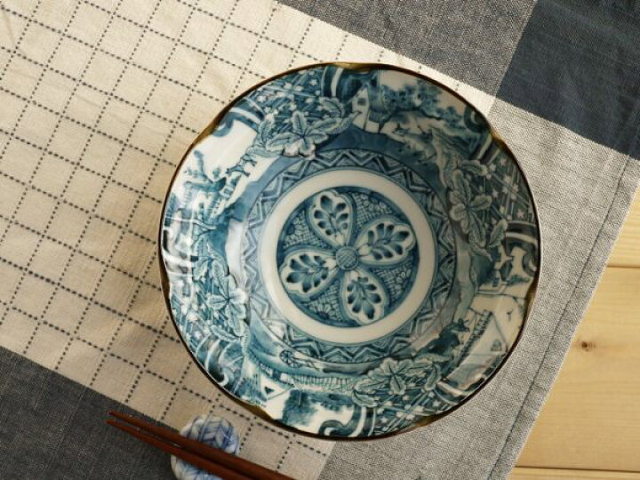楽天市場】【単品】染付小鉢 祥瑞山水 径14.5x高4.5cm 和食器 45浅鉢 