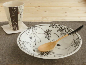 Z P MtgΏۊO NVJJ[M white ya21x4.5cmzycurry,plate,made in japanzybloom-plusz J[M pX^M