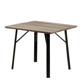 ダイニングテーブル 幅90 テーブル 2人掛け 食卓テーブル 作業台 木目 正方形 角型 アイアン ヴィンテージ調 アンティーク風 レトロ おしゃれ