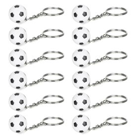 SONK サッカーボールキーホルダー、日常使いのビニール袋キーホルダー