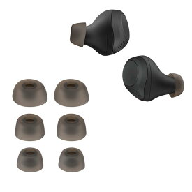 kwmobile 6x イヤーチップ Jabra Elite 75t /65t / Active対応 イヤーピース - 交換用 3つのサイズ S/M/L セット - シリコン イヤホンキャップ