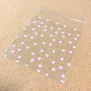 Creve Cell バレンタイン ホワイトデー ハートデザイン ラッピング袋 ギフトバッグ opp袋 チョコレート袋 キャンディバッグ お菓子袋 13×10cm