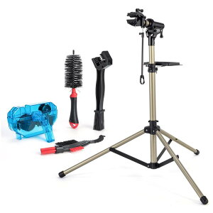 CXWXC 自転車 メンテナンススタンド 三脚 角度・高さ調整 耐荷重30kg ワークスタンド アルミ製 折りたたみ ロードバイク 洗車及び整備 スタンド ママチャリ、クロスバイクなど用 作業スタン