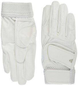 GP (ジーピー) 野球 バッティング グローブ 手袋 右手用 ホワイト 練習用 高校野球対応 ウォッシャブル ダブルベルト 【S/M/Lサイズ・右手・左手・両手用】