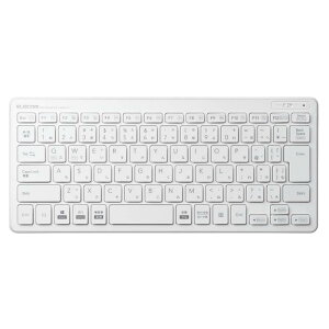 エレコム キーボード ワイヤレス (レシーバー付属) パンタグラフ コンパクトキーボード ホワイト TK-FDP099TWH
