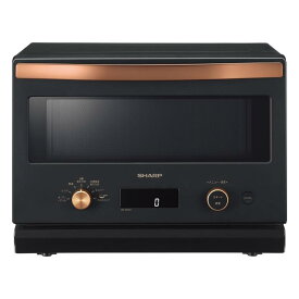 シャープ オーブン レンジ RE-SD18A-B ブラック フラット スタイリッシュ お洒落 一人暮らし トースト機能