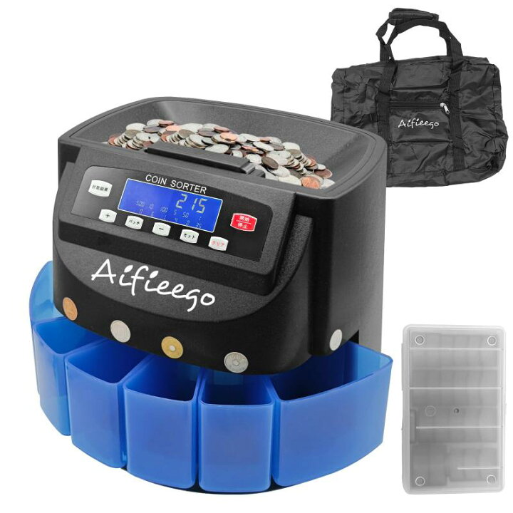 楽天市場】Aifieego コインカウンター 高精度硬貨計数機 小銭 