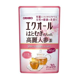 オリヒロ エクオールはとむぎの入った高麗人参茶(2g*20袋入)【正規品】【ori】※軽減税率対象品【t-3】