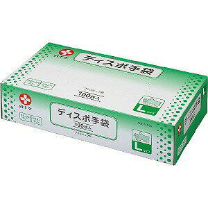 【10個セット】【1ケース分】 白十字 ディスポ手袋 L 100枚入 ×10個セット 1ケース分 【正規品】【k】【mor】【ご注文後発送までに2週間前後頂戴する場合がございます】