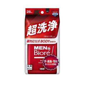 花王 メンズビオレ ボディシート 超洗浄タイプ(28枚入)【正規品】