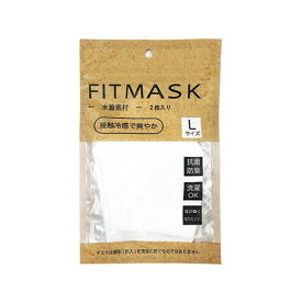 【洗えるマスク】【2枚入り】 ニッキー FIT MASK マスク ホワイト Lサイズ 2枚入 アウトレット【正規品】洗濯OK　繰り返し　使える