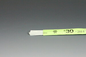 �z�ԁE�A�[�g�t�����[�p���C���[ �n�����C���[ 36cm���؂胏�C���[ #30(������0.31mm) �� 200�{����Art Flower Wires Jimaki Wire, 36cm, Ryogiri Wire, #30 (D=0.31mm), White, 200 Pieces