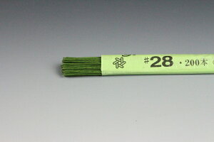 �z�ԁE�A�[�g�t�����[�p���C���[ �n�����C���[ 36cm���؂胏�C���[ #28(������0.37mm) �� 200�{����Art Flower Wires Jimaki Wire, 36cm, Ryogiri Wire, #28 (D=0.37mm), Green, 200 Pieces