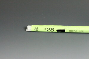�z�ԁE�A�[�g�t�����[�p���C���[ �n�����C���[ 72cm1/2�܂胏�C���[ #28(������0.37mm) �� 100�{����Art Flower Wires Jimaki Wire, 72cm, Half Bent Wire, #28 (D=0.37mm), White, 100 Pieces