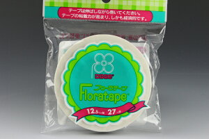 �z�ԁE�A�[�g�t�����[�p�e�[�v �t���[���e�[�v ��12.5mm×27m�� �z���C�g�y�l�R�|�X�zArt Flower Tapes Flora Tape, W=12.5mm×L=27m, White