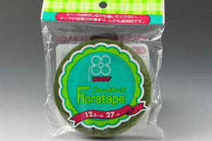zԁEA[gt[pe[v t[e[v 12.5mm×27m XO[ylR|XzArt Flower Tapes Flora Tape, W=12.5mm×L=27m, Moss Green