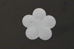 布花・アートフラワー用抜き弁SA-1073U 梅花弁うす絹固糊約32mm×約32mm 50枚入り【ネコポス可】Art Flower Cutout Petals SA-1073U Plum Blossom Petal, Thin Silk, Hard, 28mm×28mm(Approx.), 50 Pieces