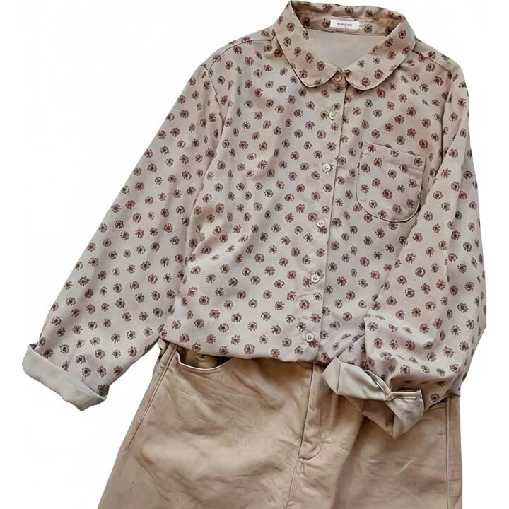 楽天市場】【レトロ可愛い】ブラウス レディース 長袖 花柄 シャツ 