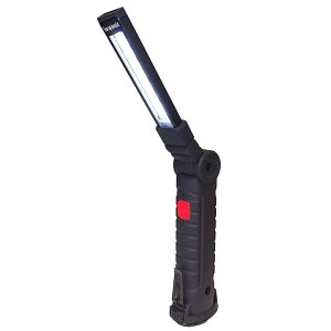 懐中電灯 ライト ワーキングライト ワークライト ハンディライト LED COBライト 作業灯 電球 USB 充電式 磁石付き マグネット 吊るしフック クリップ USBコード付属 日常応急照明 自動車整備 夜