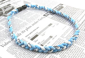 三つ編みスポーツネックレス スポーツに最適!金属アレルギーフリー 軽量設計 ゲルマニウム チタン 快適な着け心地 耐水性抜群 洗濯可能 野球・サッカー・ゴルフ・ジョギングなどあらゆ