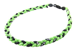 三つ編みスポーツネックレス スポーツに最適!金属アレルギーフリー 軽量設計 ゲルマニウム チタン 快適な着け心地 耐水性抜群 洗濯可能 野球・サッカー・ゴルフ・ジョギングなどあらゆ