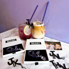 ゆらゆらチャームグラスマーカー　カフェ　グラスタグ　推し活　韓国　アクスタ