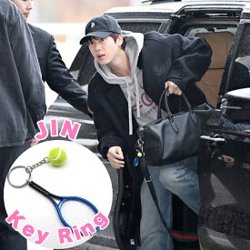 JIN ジン ソクジン テニス キーホルダー キーリング ソンミンス 空港 ファッション