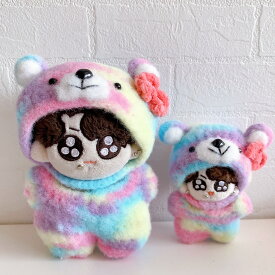 Hello Kooky レインボー衣装 トゥギ グクトゥギ 7cm　10cm ぬいぐるみ 服 洋服 ジョングク グク