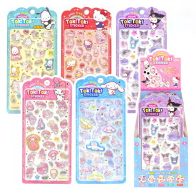 〈予約〉　3月以降発送　サンリオ　ドロップシール　ラメ入り　韓国限定 硬い　TOKTOKシール　キティちゃん　キティ　マイメロディ　マイメロ　クロミ　シナモン　シナモロール　ポチャッコ　可愛い　キャラクター　ぷくぷくシール　おしりシール